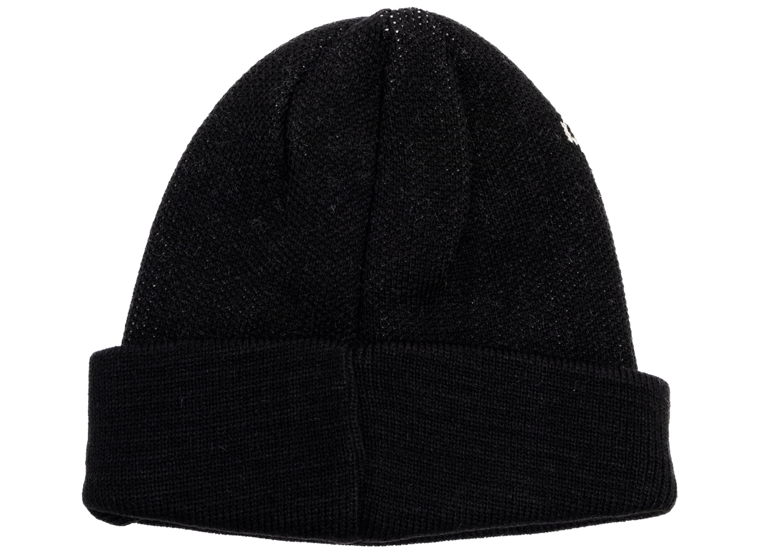 Comme des Garçon SHIRT Strong Will Jacquard Beanie in Black - view 2
