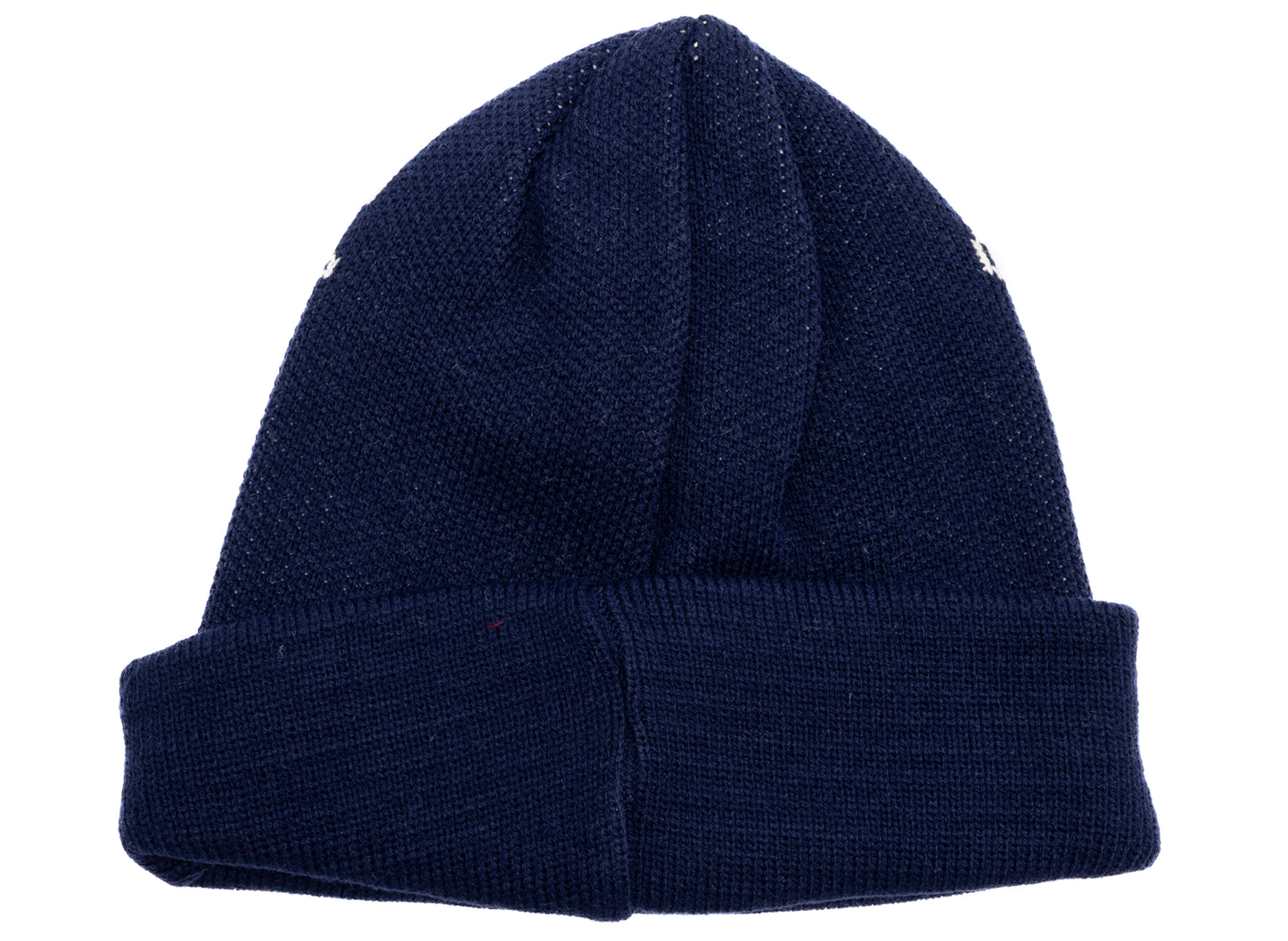 Comme des Garçon SHIRT Strong Will Jacquard Beanie in Navy - view 2
