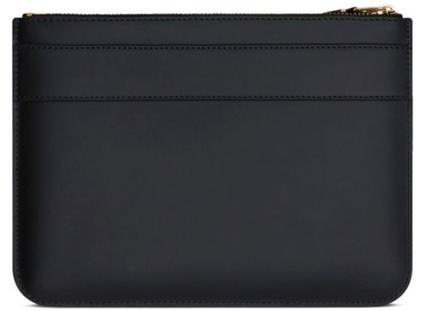 Comme des Garçon Wallet Big Bow Medium Zip Pouch in Black - view 2