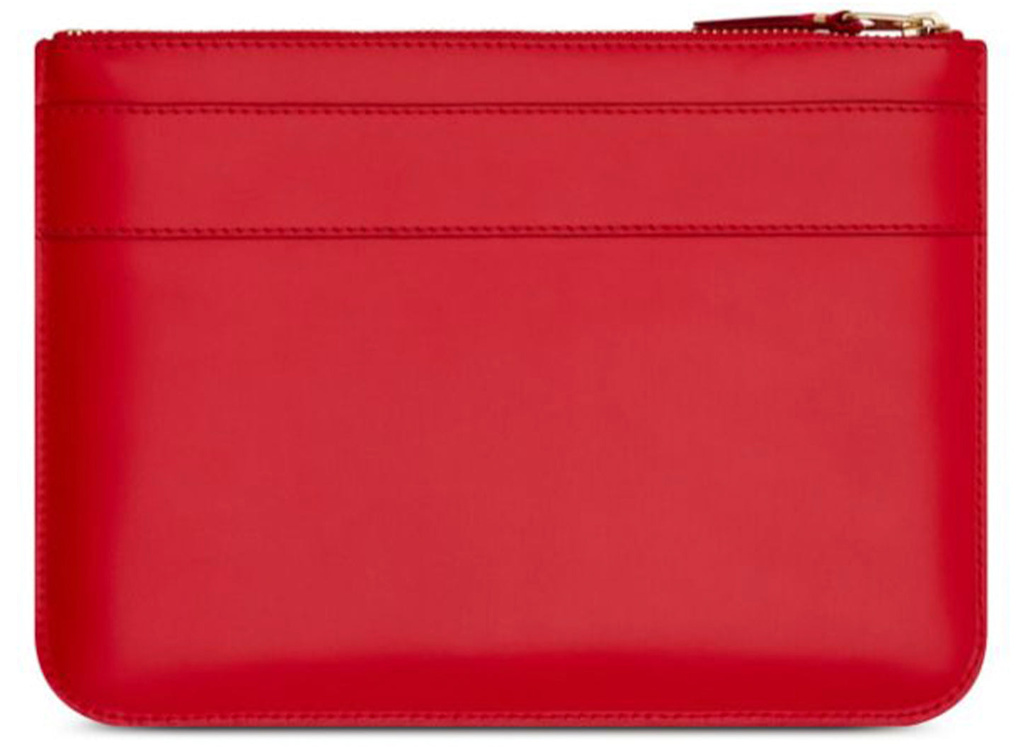 Comme des Garçon Wallet Big Bow Medium Zip Pouch in Red - view 2