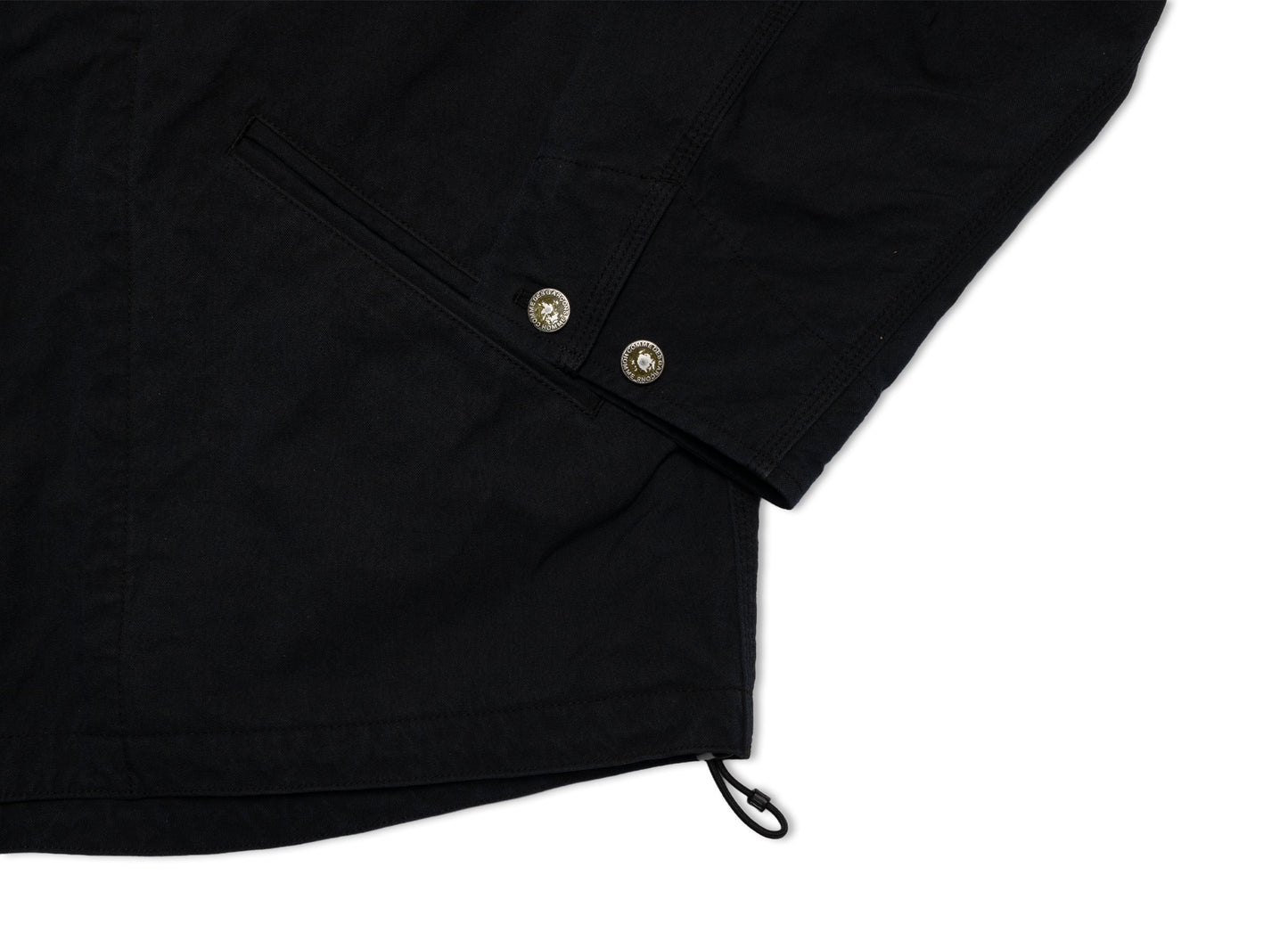 Comme des Garçons HOMME Hooded Workwear Jacket in Black — view 3