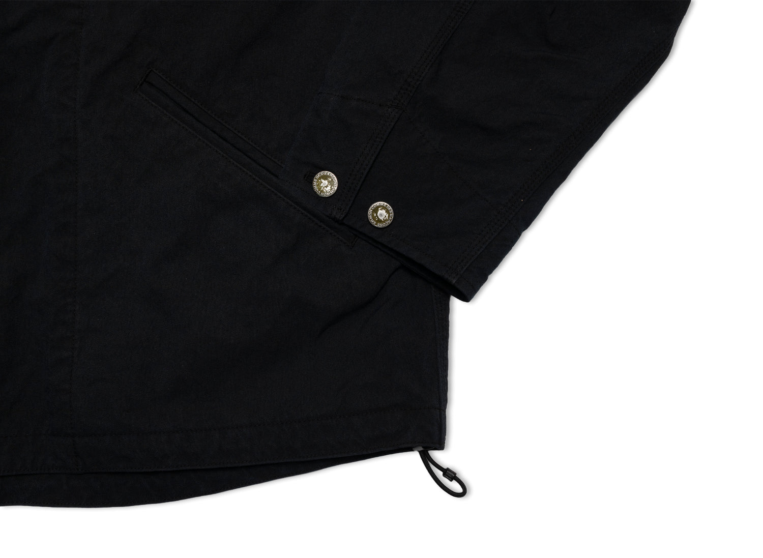 Comme des Garçons HOMME Hooded Workwear Jacket in Black — view 3