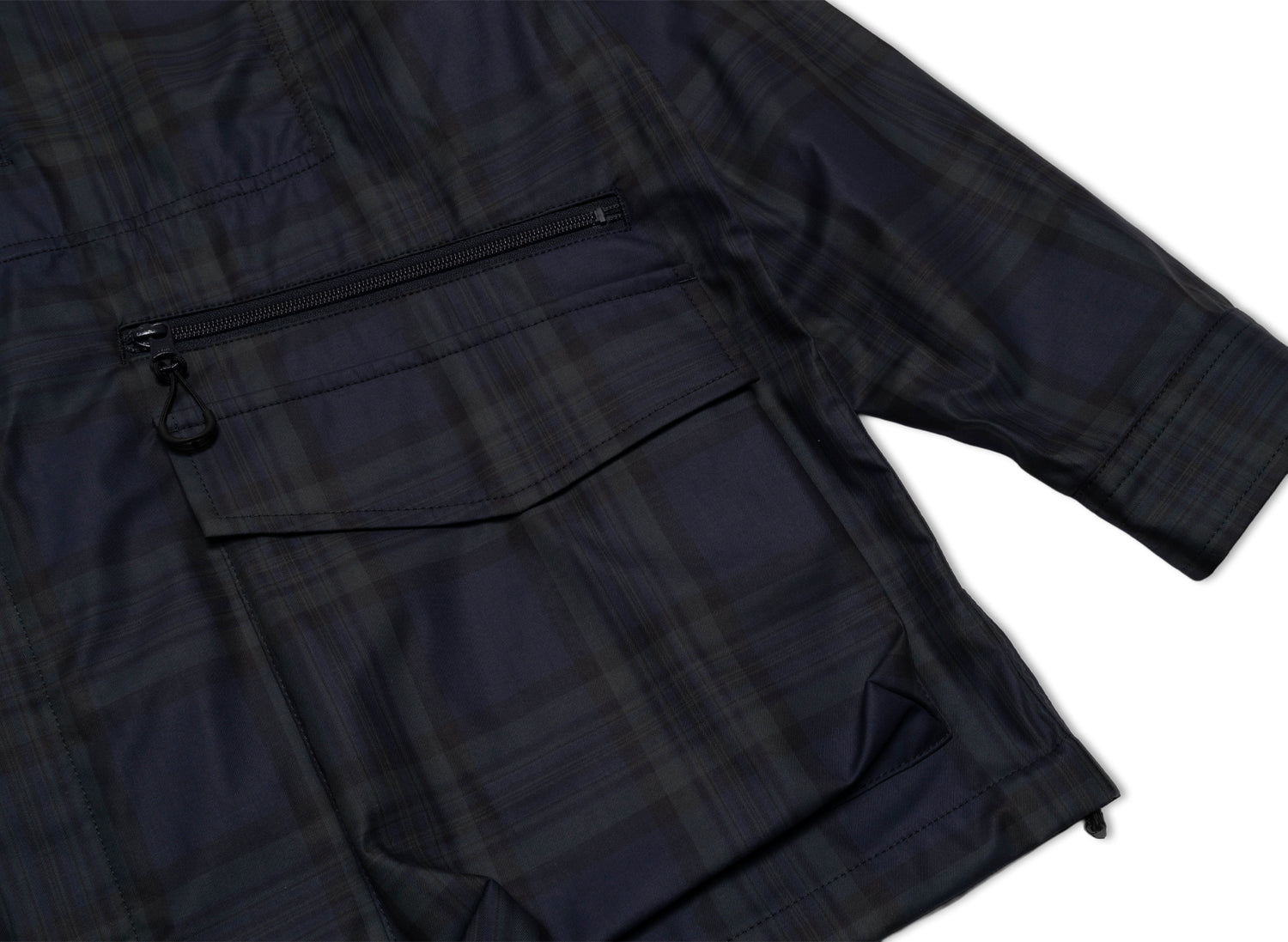 Comme des Garçons HOMME Jacket in Navy / Green — view 3