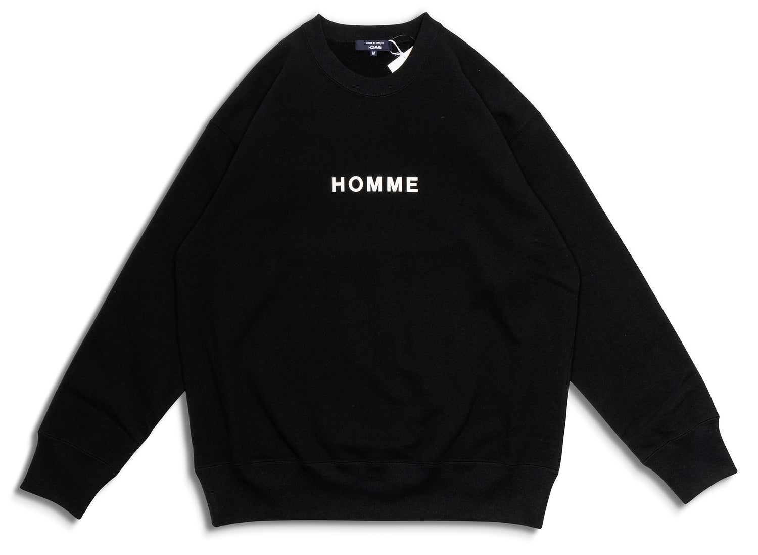 Comme des Garçons HOMME Logo Crewneck in Black