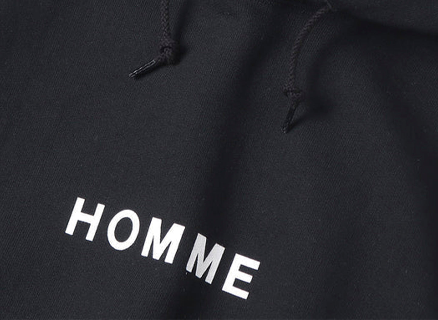 Comme des Garçons HOMME Logo Hoodie in Black - view 2