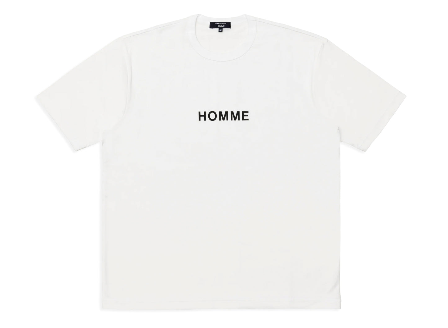 Comme des Garçons HOMME Logo T-Shirt in White v2
