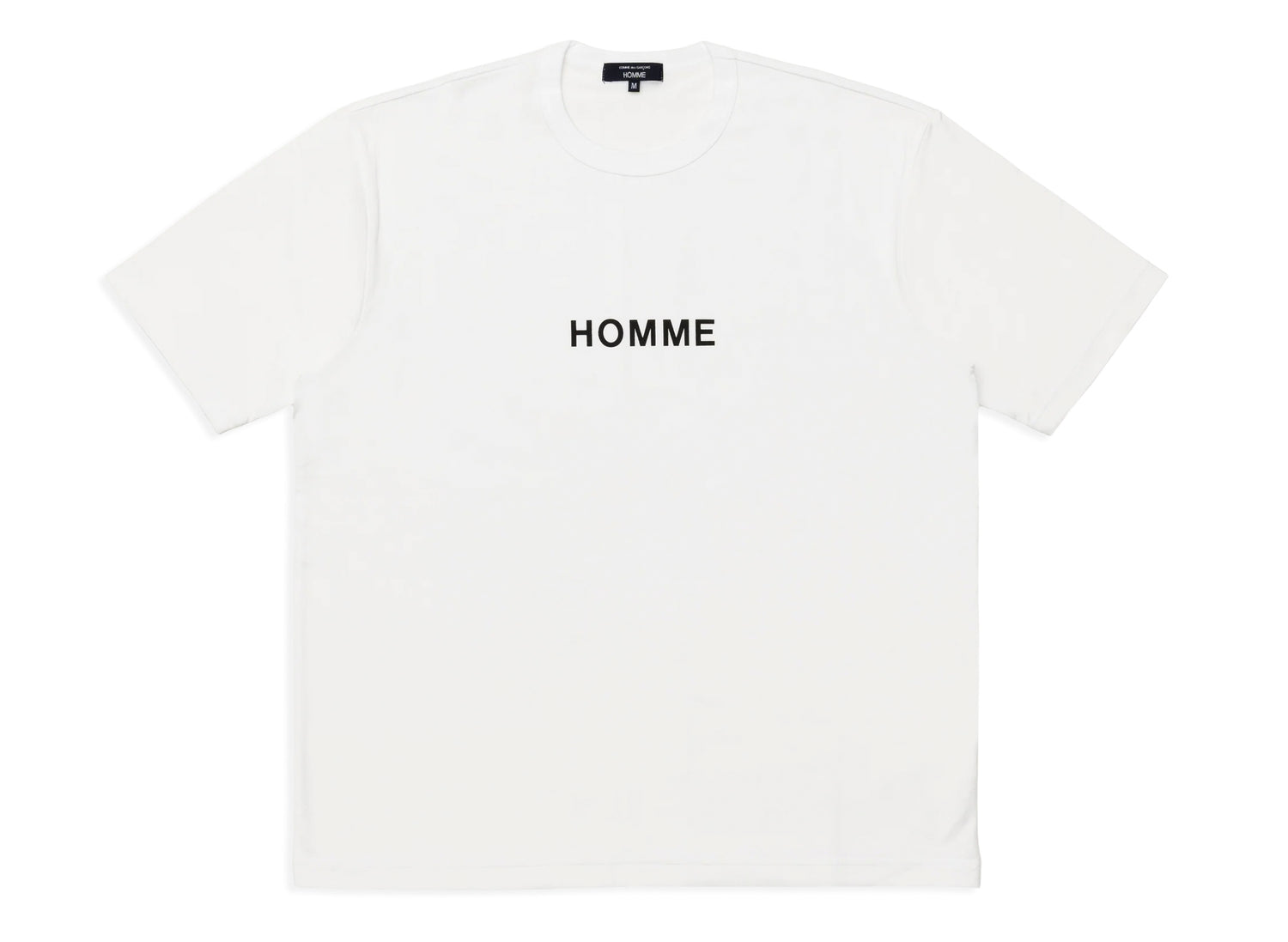 Comme des Garçons HOMME Logo T-Shirt in White v2