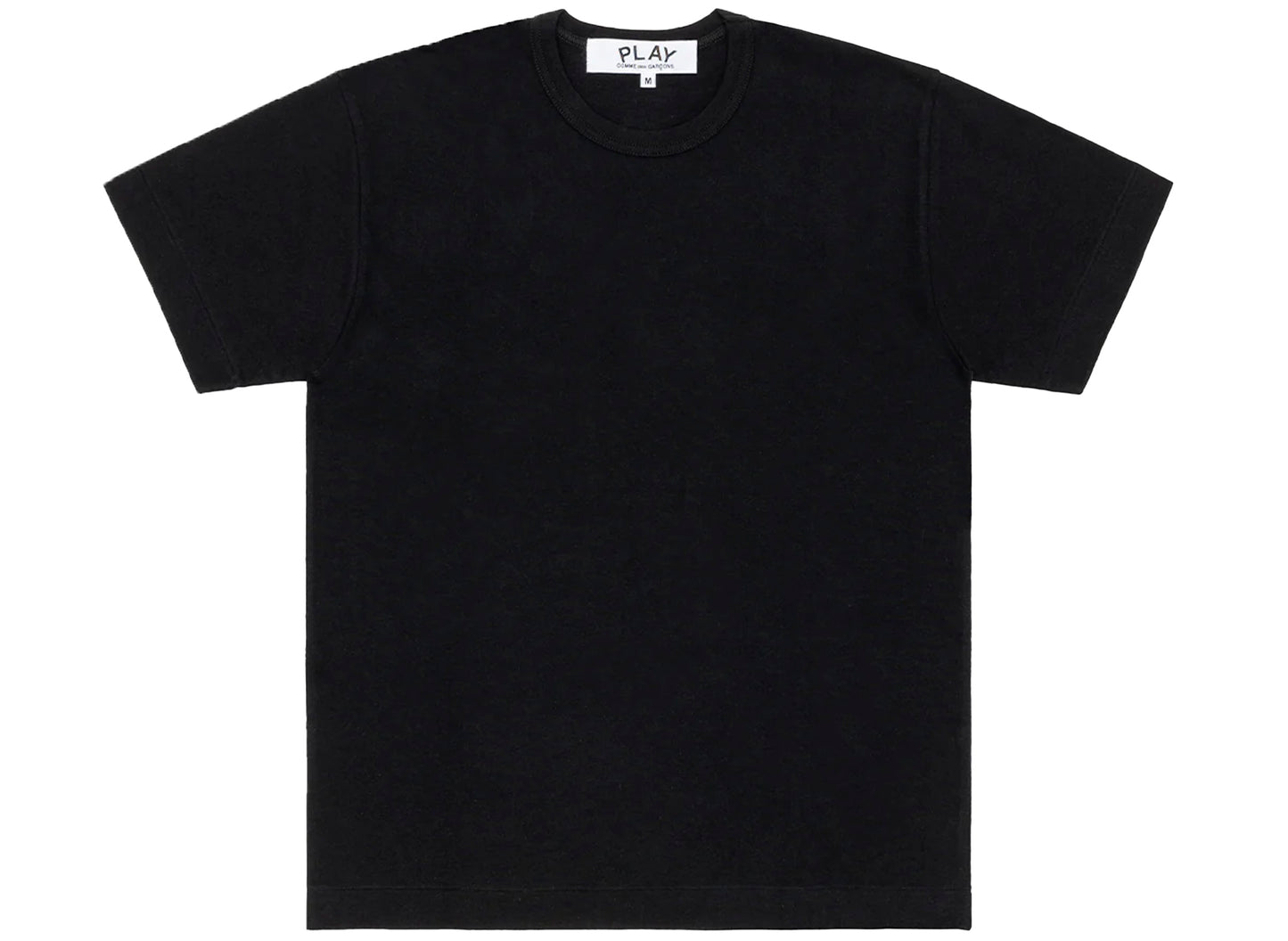 Comme des Garçons Play Black Emblem Back Logo T-Shirt in Black