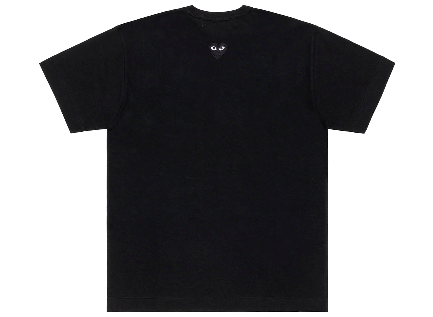 Comme des Garçons Play Black Emblem Back Logo T-Shirt in Black - view 2