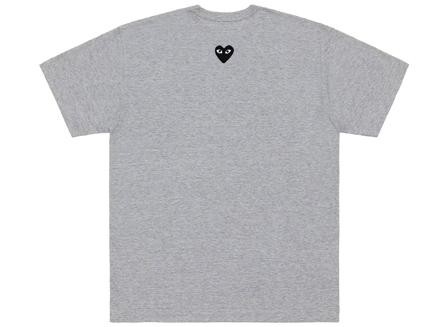 Comme des Garçons Play Black Emblem Back Logo T-Shirt in Grey - view 2
