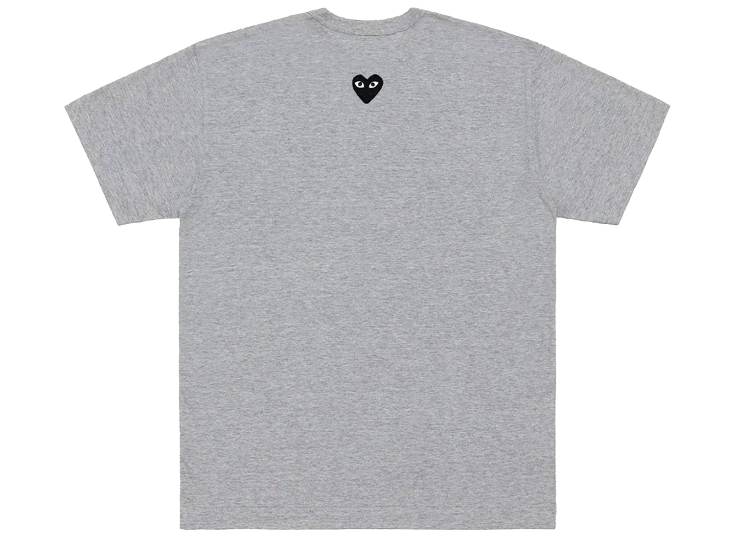 Comme des Garçons Play Black Emblem Back Logo T-Shirt in Grey - view 2