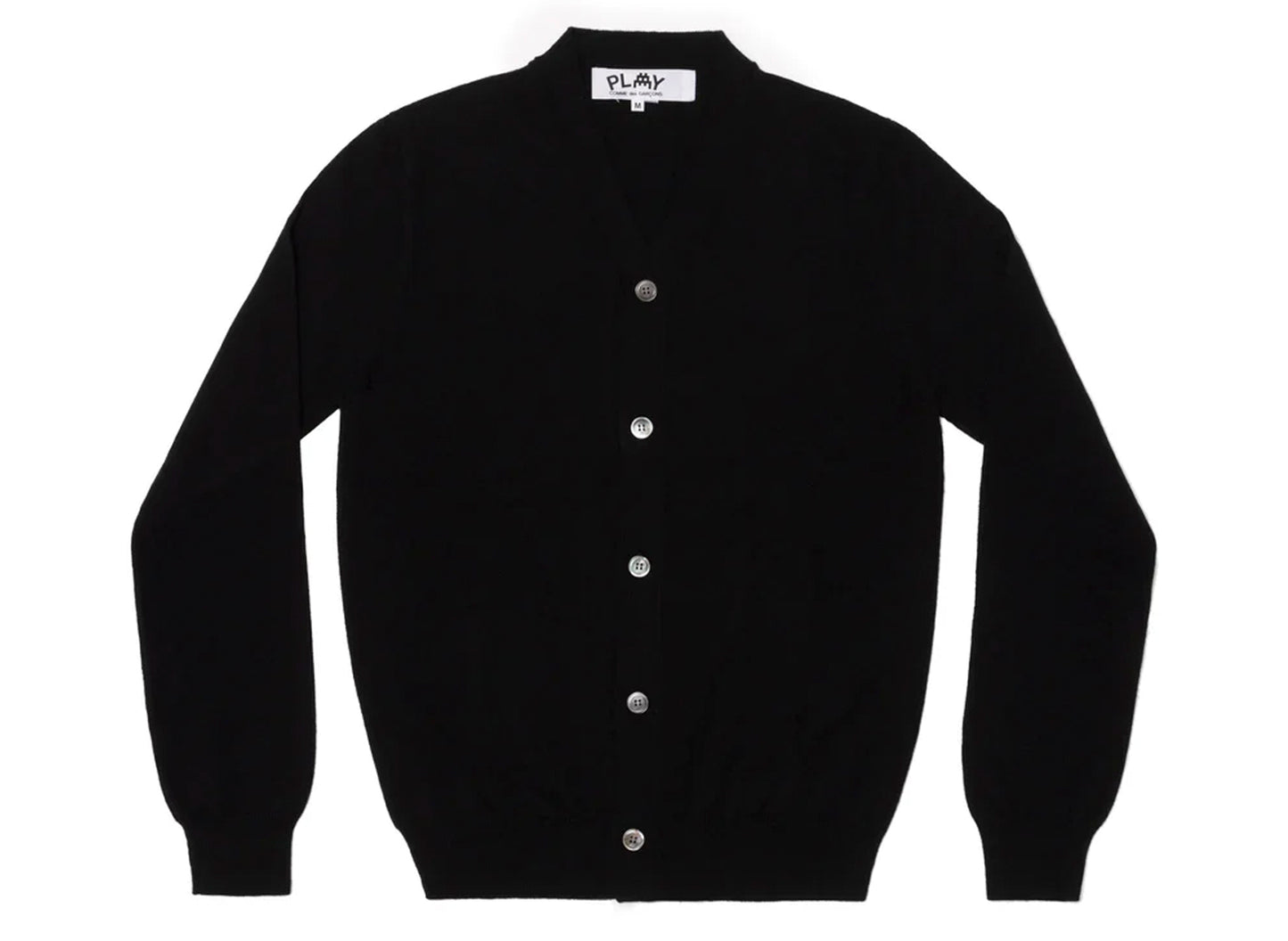Comme des Garçons PLAY Invader Cardigan in Black