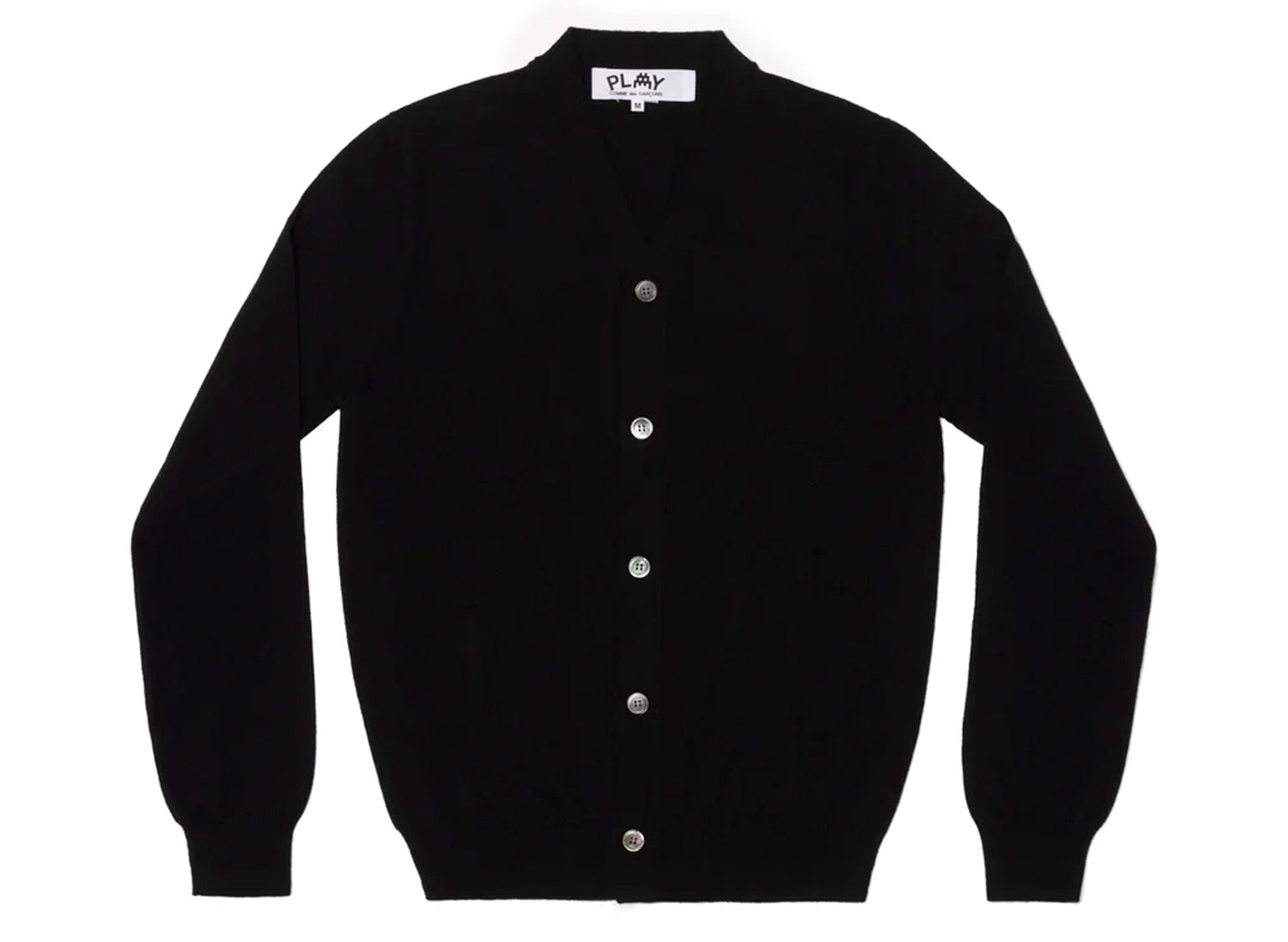 Comme des Garçons PLAY Invader Cardigan in Black