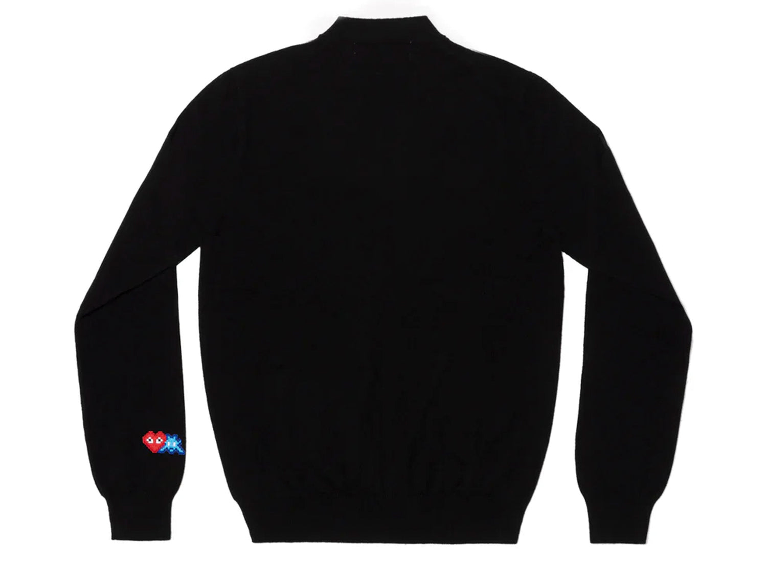 Comme des Garçons PLAY Invader Cardigan in Black - view 2
