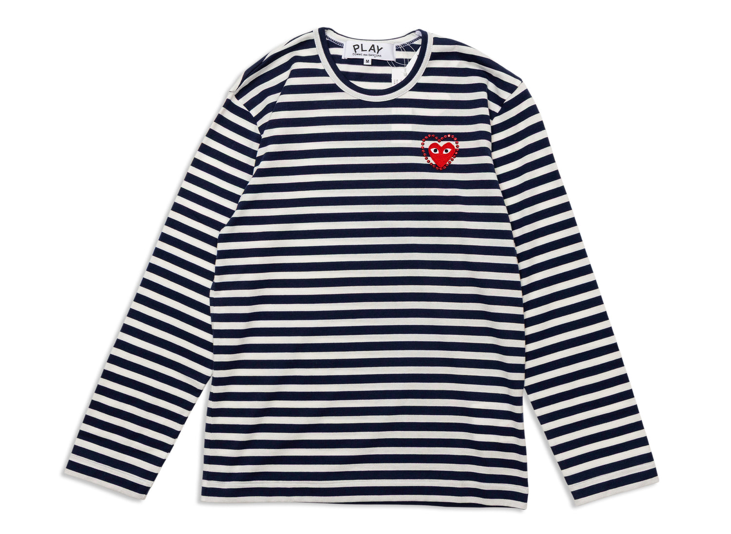 Comme des Garçons PLAY Metal Stone Emblem L/S Tee