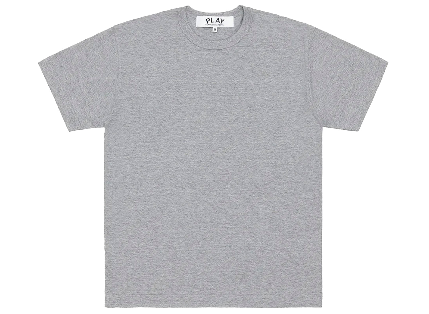 Comme des Garçons Play Red Emblem Back Logo T-Shirt in Grey