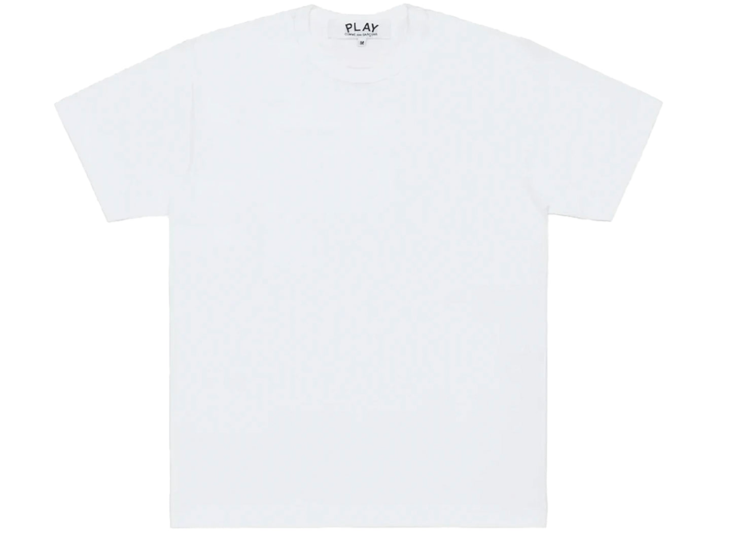 Comme des Garçons Play Red Emblem Back Logo T-Shirt in White