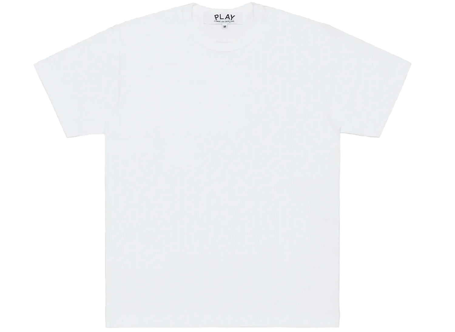 Comme des Garçons Play Red Emblem Back Logo T-Shirt in White