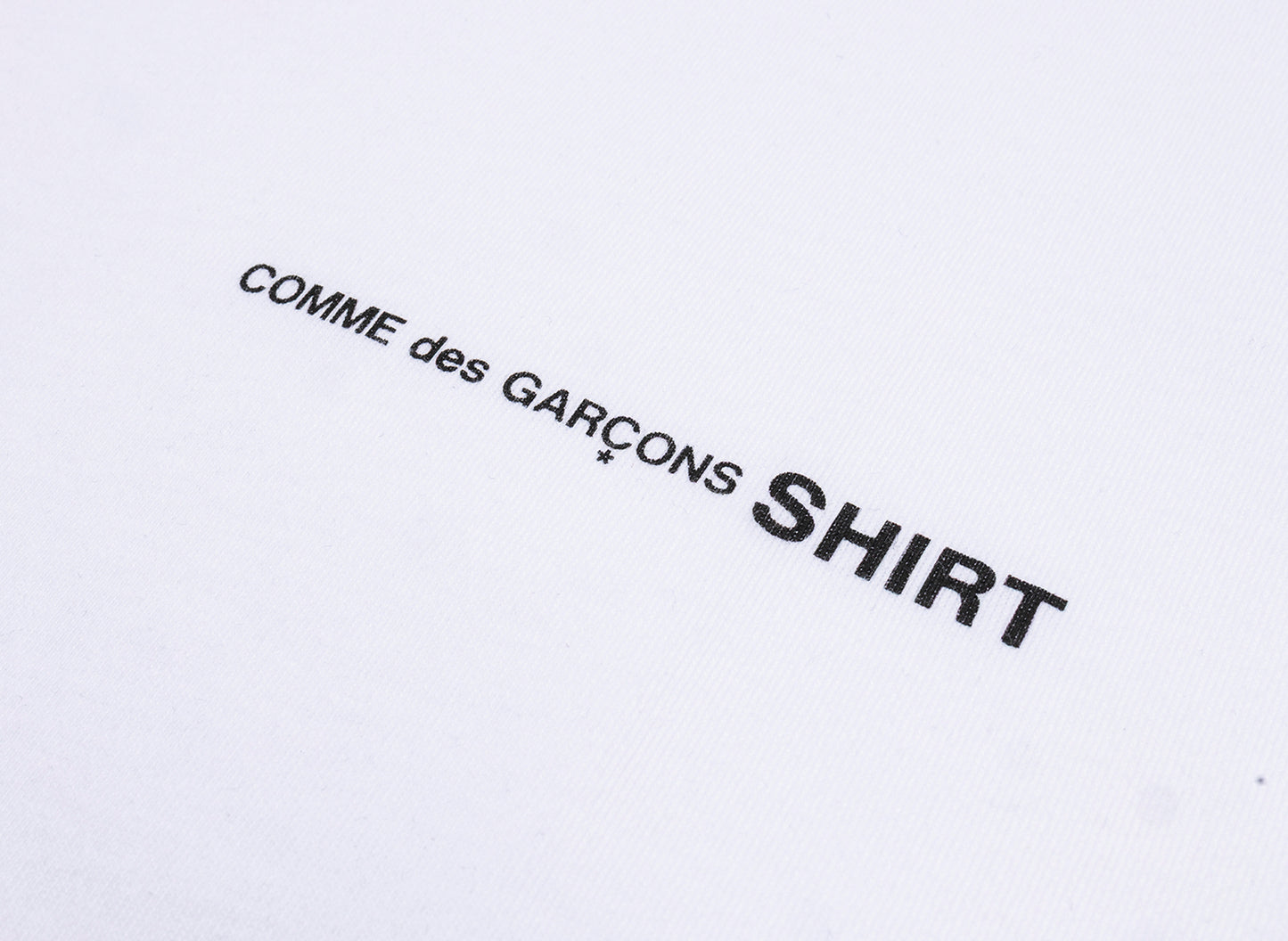 Comme des Garçons SHIRT Core Logo Tee in White - view 2