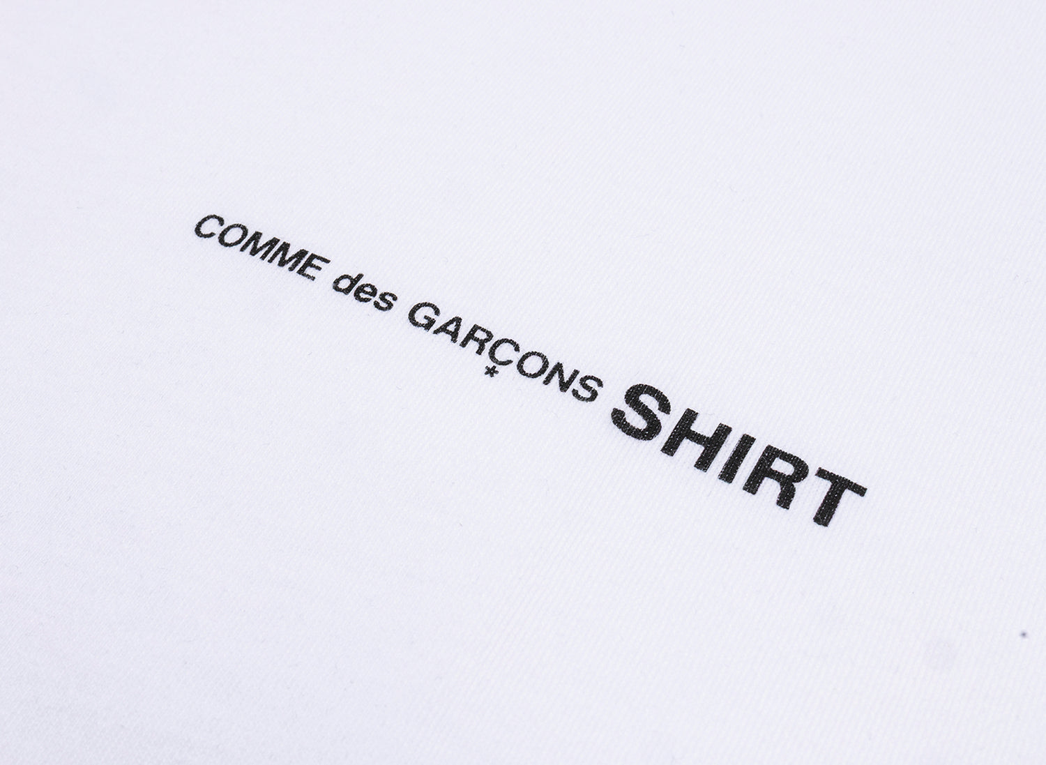 Comme des Garçons SHIRT Core Logo Tee in White - view 2