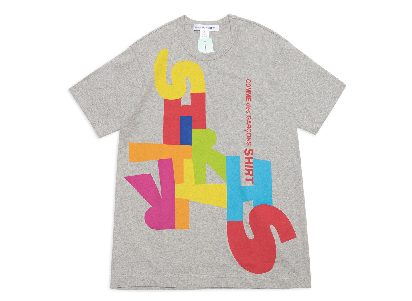 Comme des Garçons SHIRT Knit T-Shirt in Top Grey / Print
