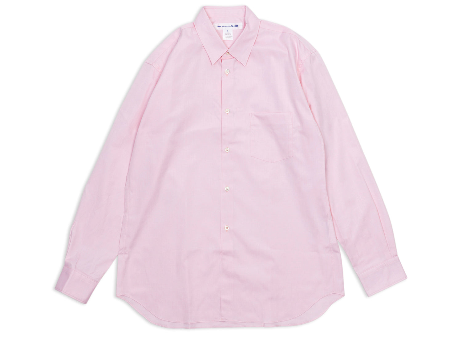 Comme des Garçons SHIRT L/S Button Up in Pink L
