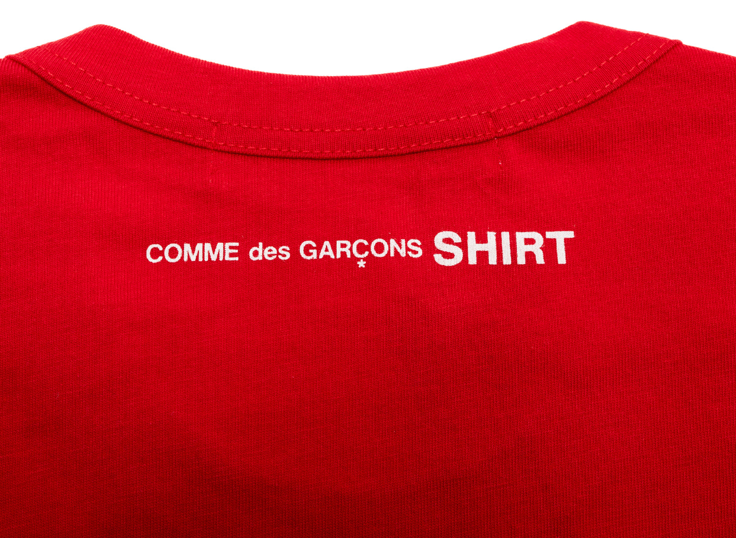 Comme des Garçons SHIRT L/S Knit T-Shirt in Red - view 2