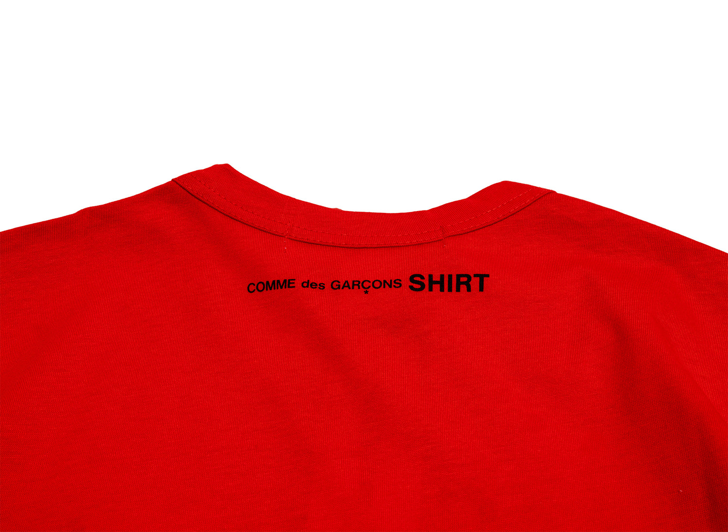 Comme des Garçons SHIRT Logo Tee in Red - view 2