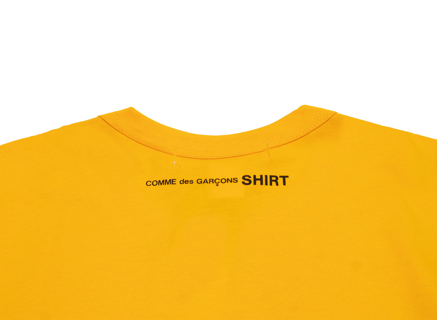 Comme des Garçons SHIRT Logo Tee Oversized in Yellow - view 2