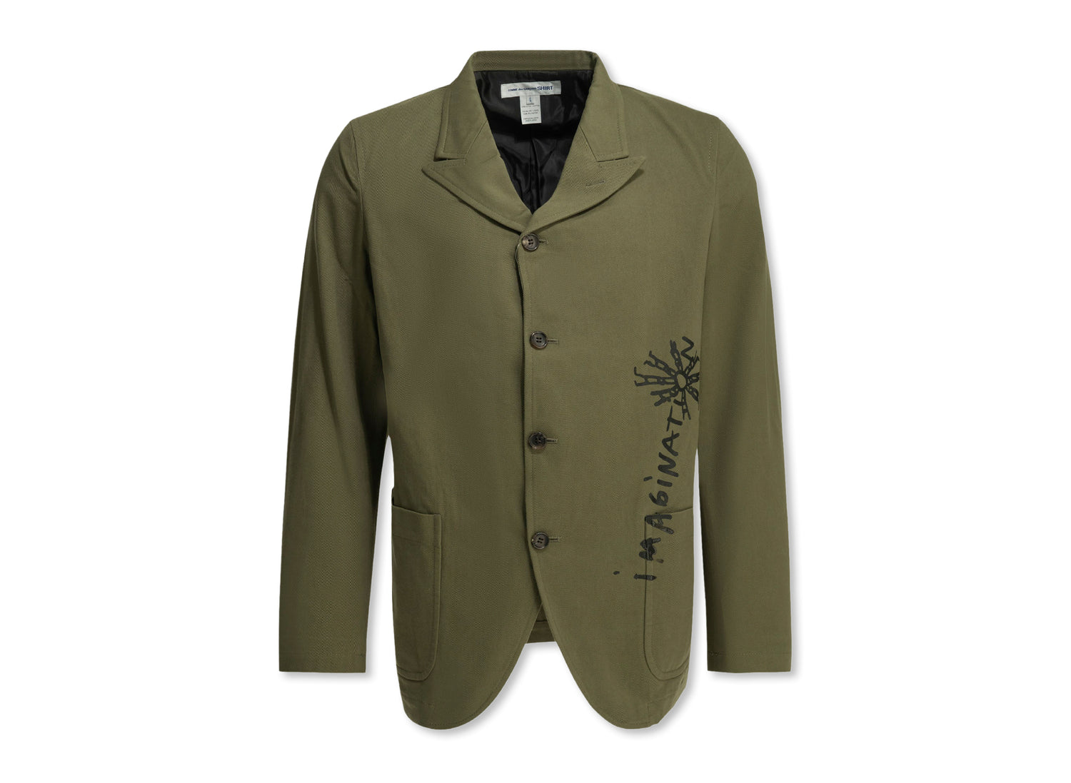 Comme des Garçons SHIRT Woven Jacket in Khaki