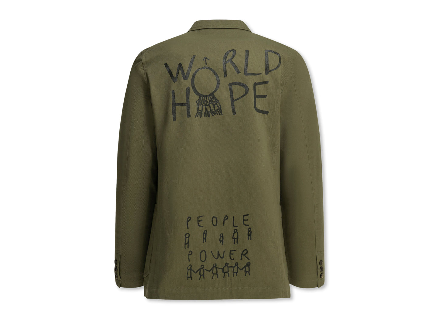 Comme des Garçons SHIRT Woven Jacket in Khaki — view 2