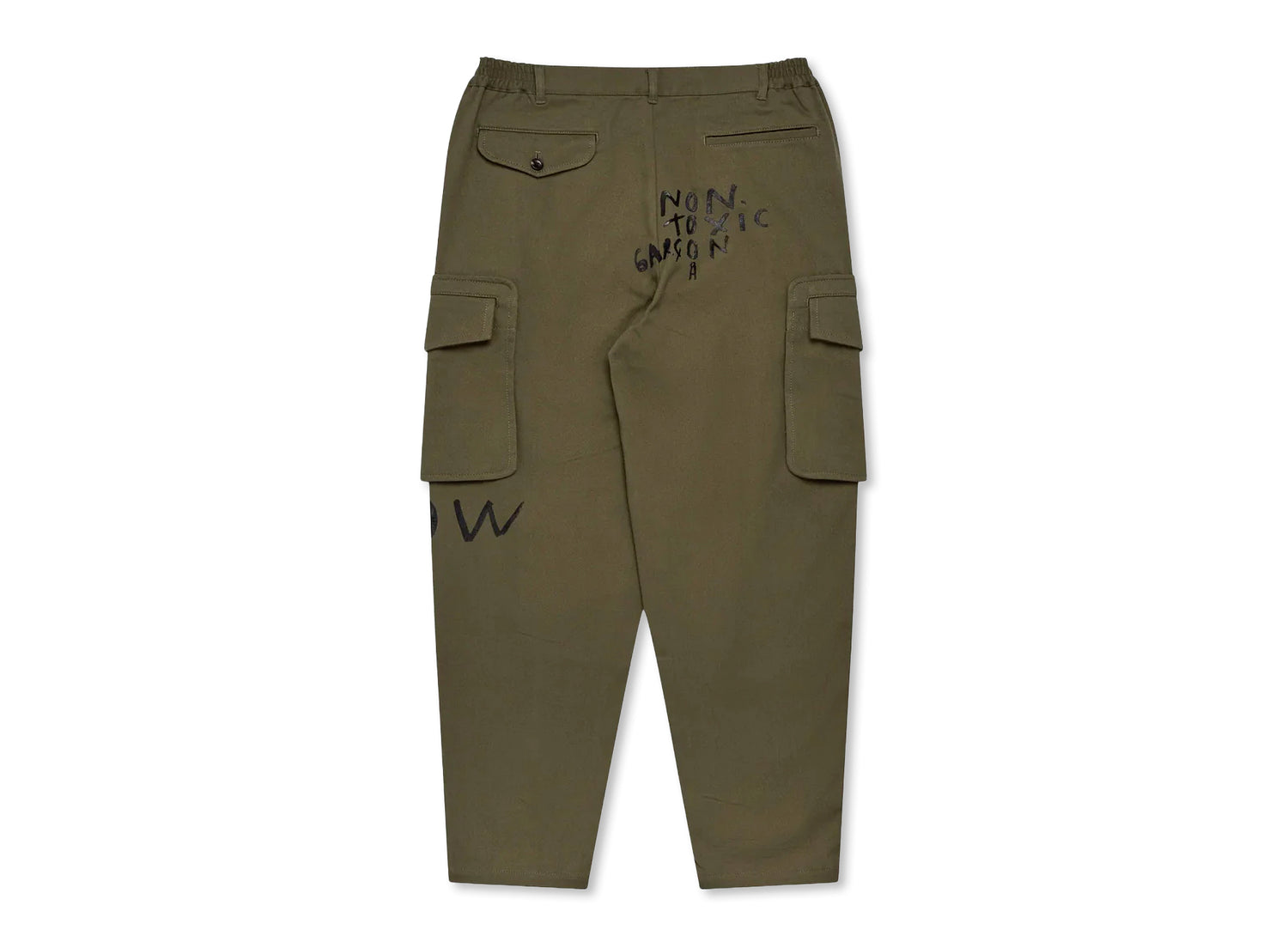 Comme des Garçons SHIRT Woven Pants in Khaki — view 2