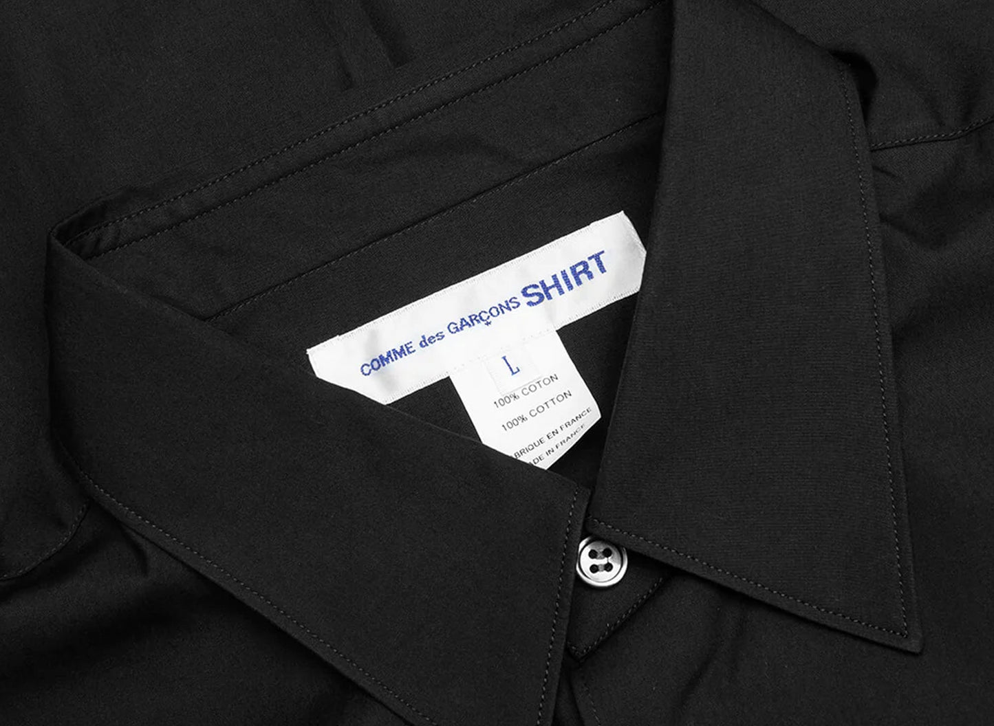 Comme des Garçons SHIRT Woven Shirt in Black — view 3