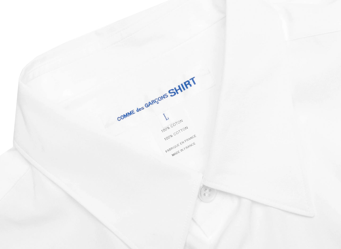 Comme des Garçons SHIRT Woven Shirt in White — view 3