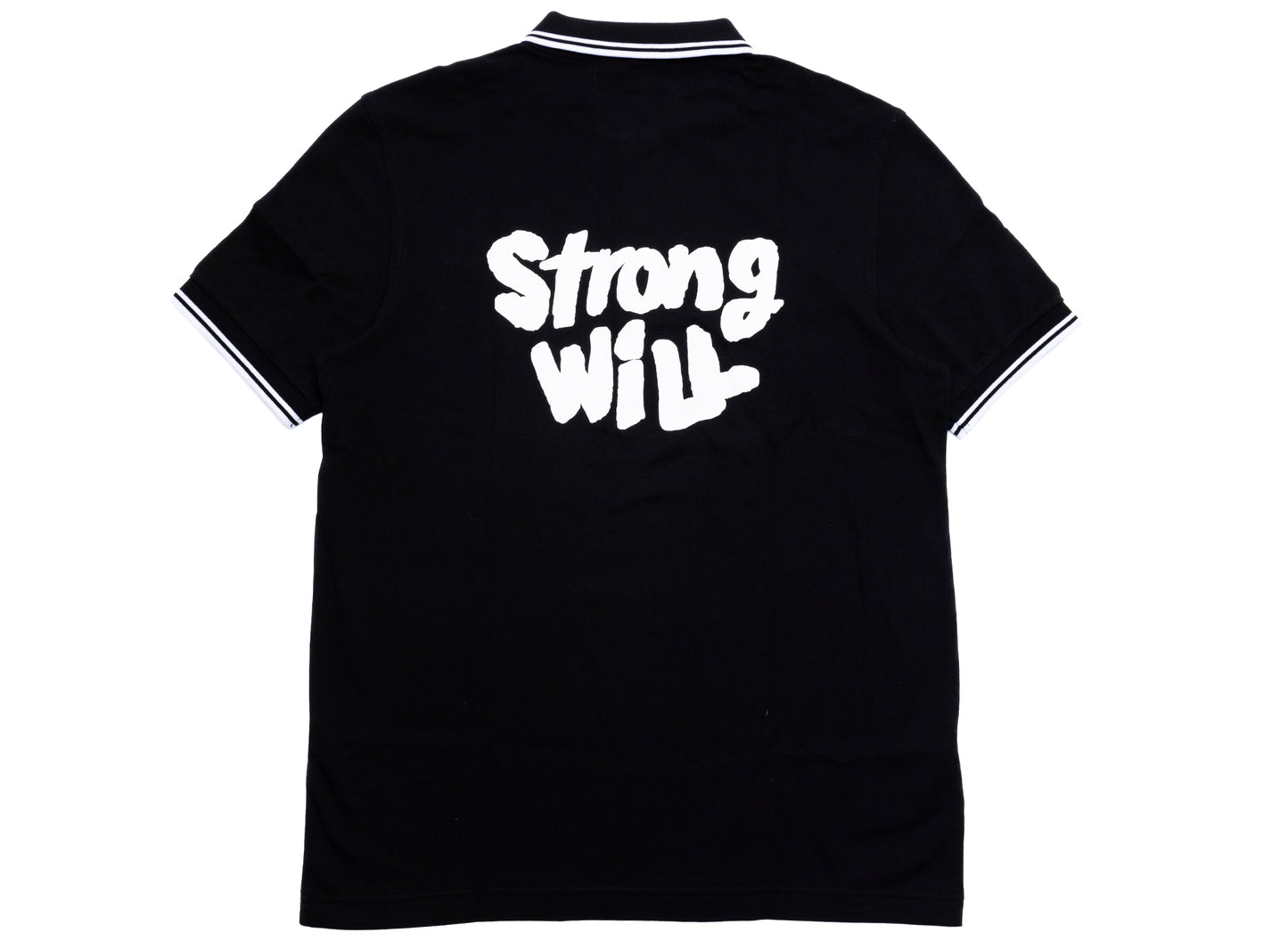 Comme des Garçons SHIRT x Fred Perry Strong Will Polo Shirt in Black - view 2
