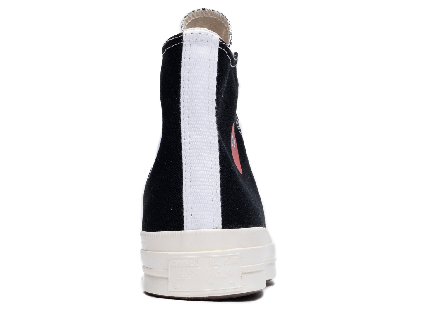 Converse Comme des Garçons Play Heart Chuck 70 Hi in Black - view 2