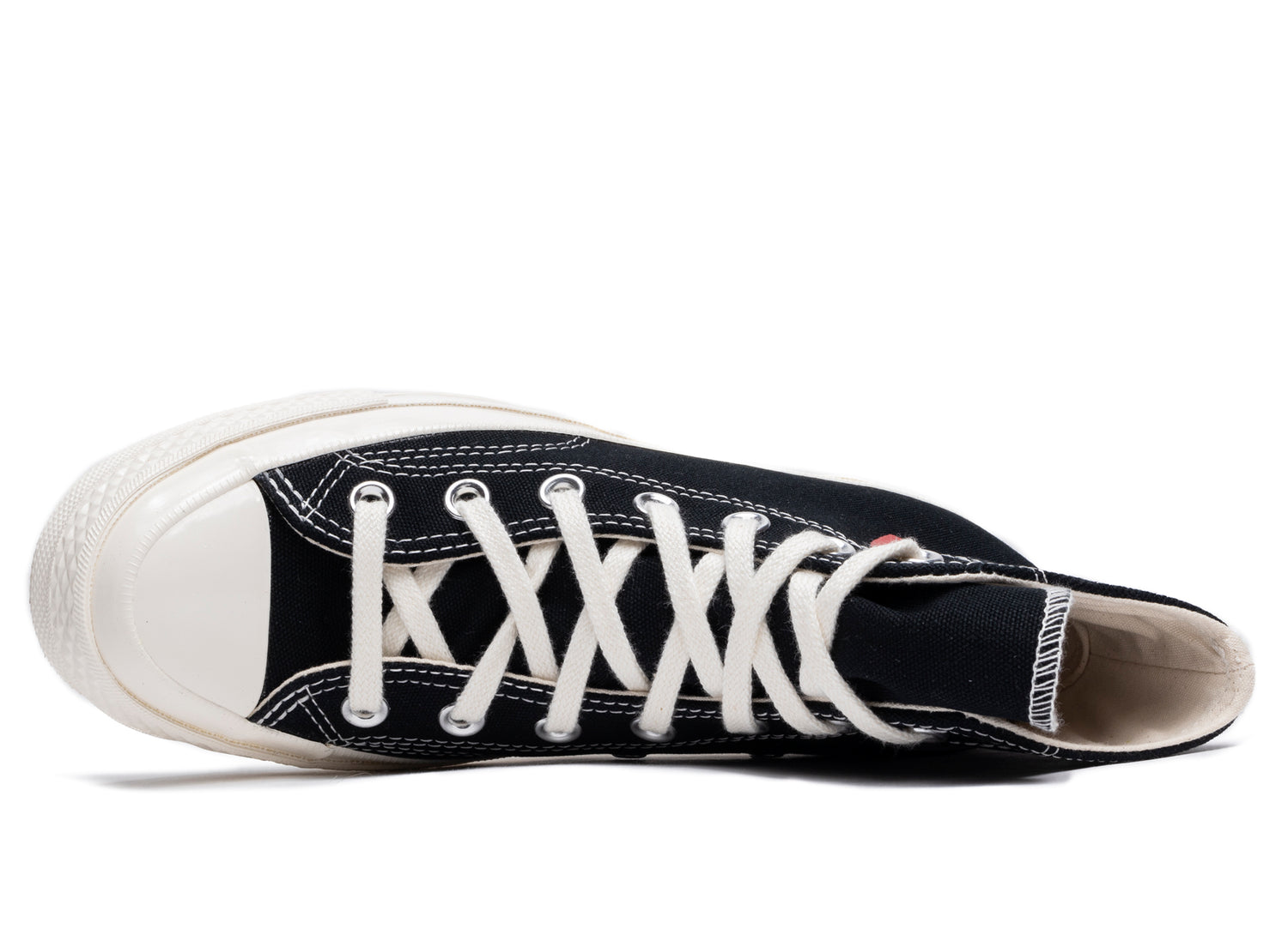 Converse Comme des Garçons Play Heart Chuck 70 Hi in Black - view 4