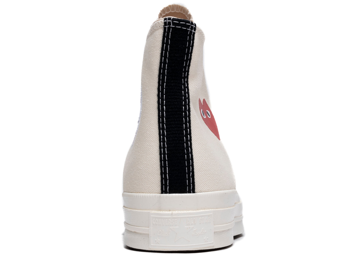 Converse Comme des Garçons Play Heart Chuck 70 Hi in Cream - view 2
