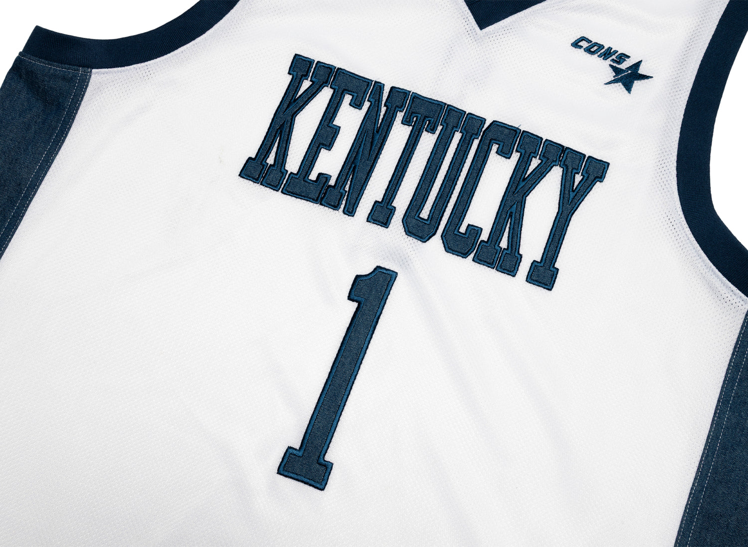 Converse University of Kentucky Basketball Denim Jersey in White — view 5