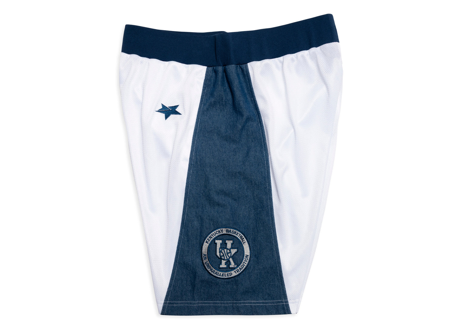 Converse University of Kentucky Basketball Denim Shorts in White — view 3