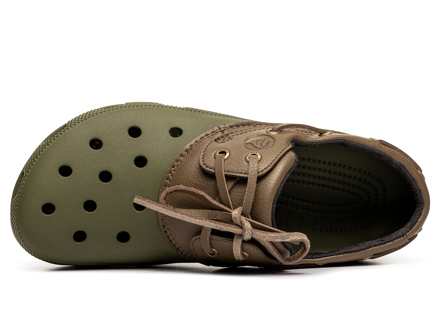 Crocs Classic Boat Shoe Army Green Walnut - Damaged — view 4