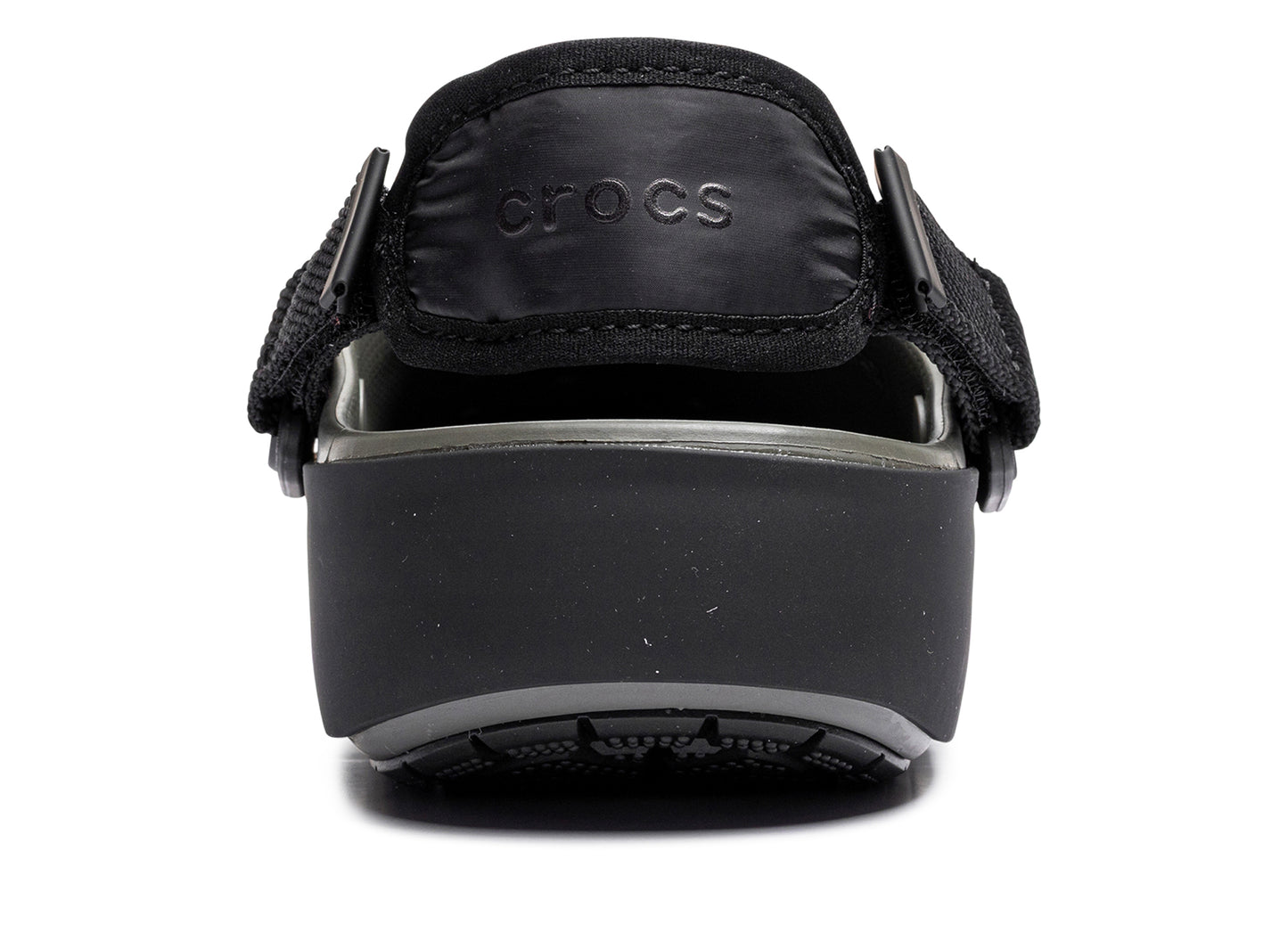 Crocs Classic Elevated Quilted Clog in Grey / Black — view 2