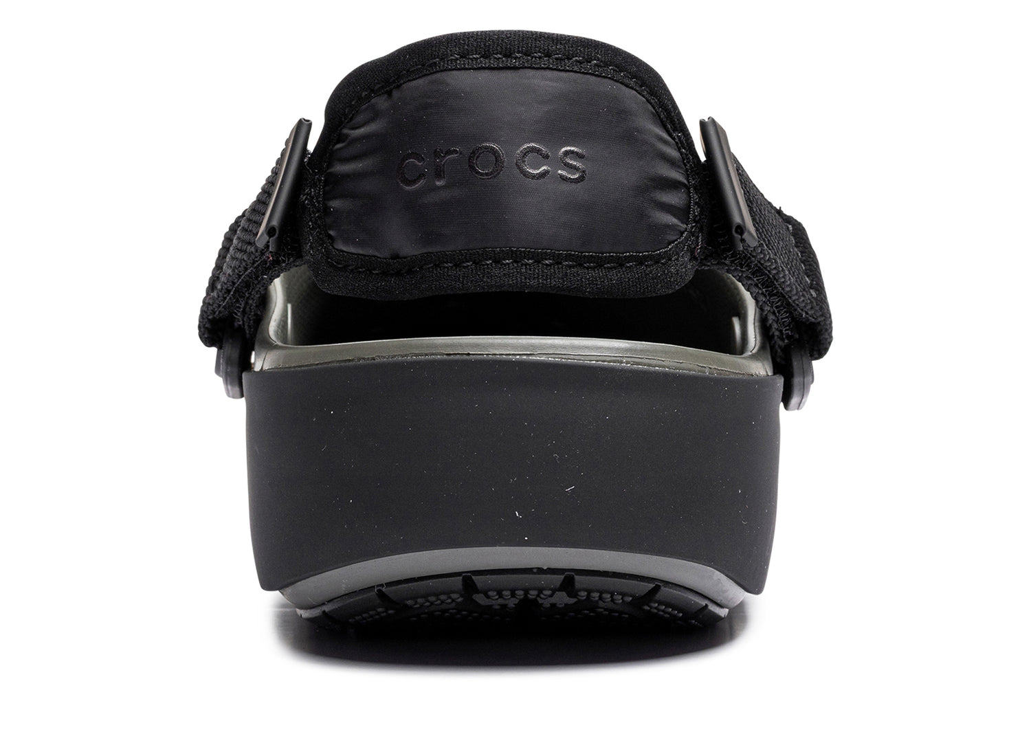 Crocs Classic Elevated Quilted Clog in Grey / Black — view 2