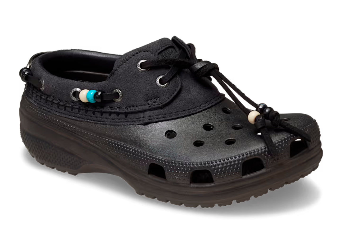 Crocs Classic Luxe Boat Shoe in Dark Cocoa — view 5