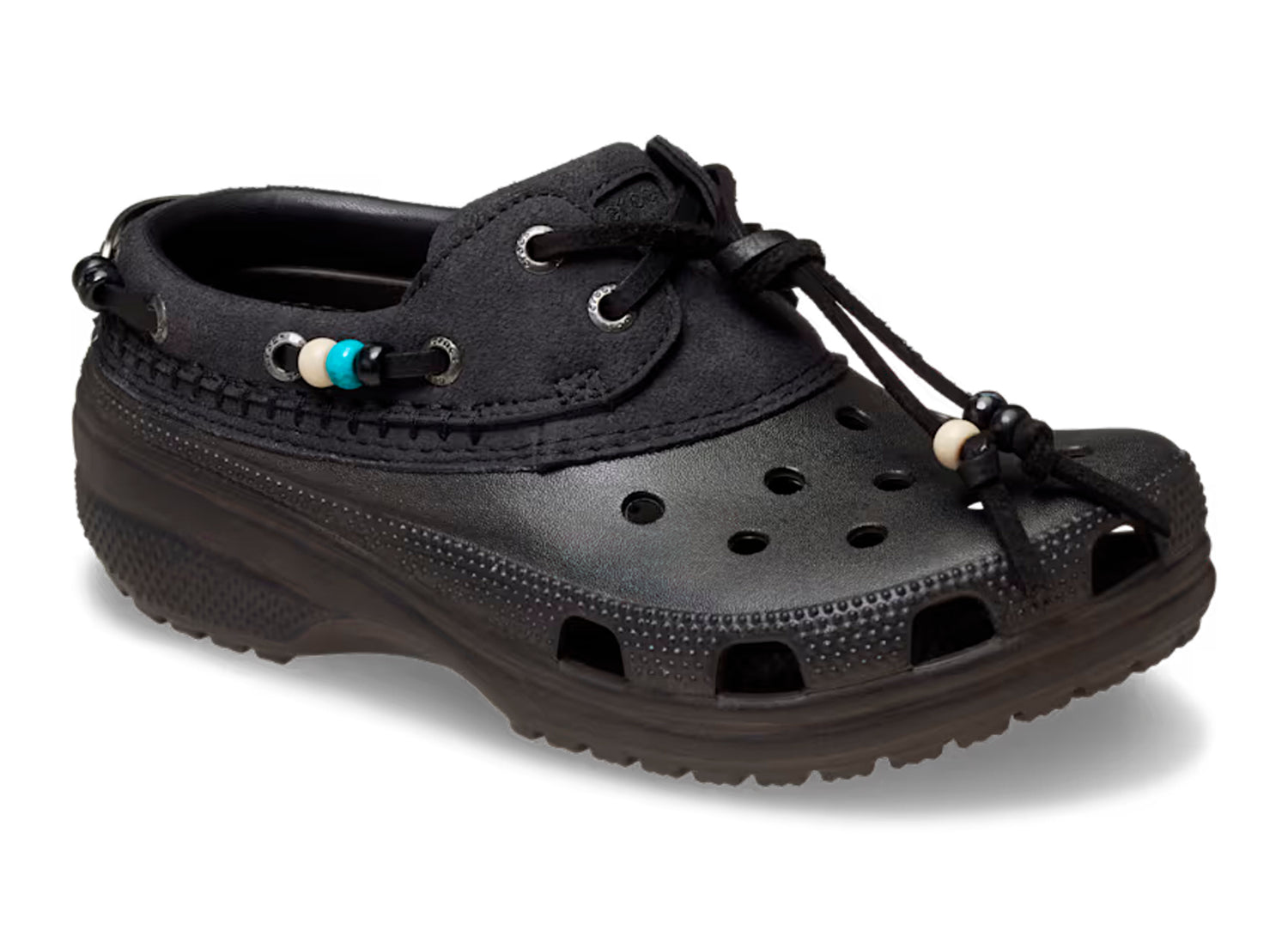 Crocs Classic Luxe Boat Shoe in Dark Cocoa — view 5