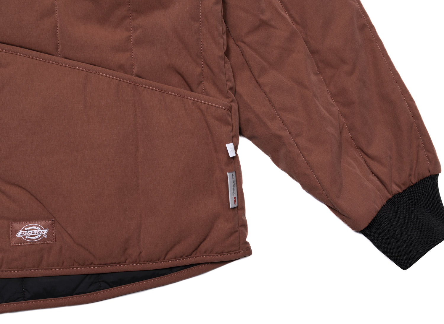 Dickies Insulated Quilted Jacket in Mahogany - view 2