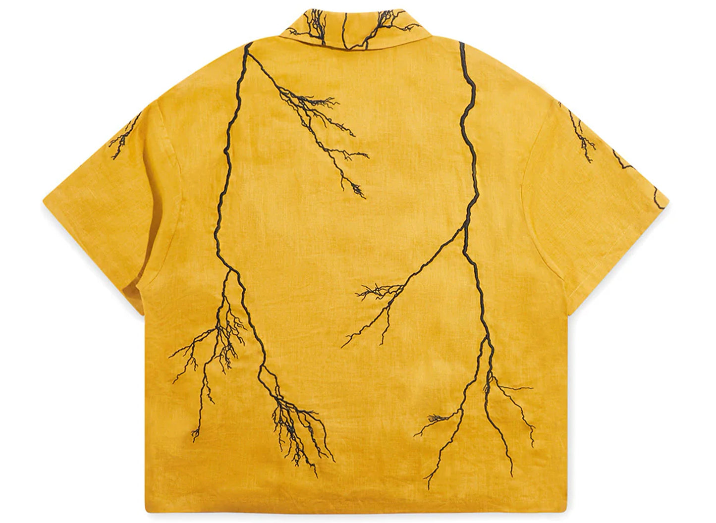 Diet Starts Monday Lightning Button Up in Yellow - view 2