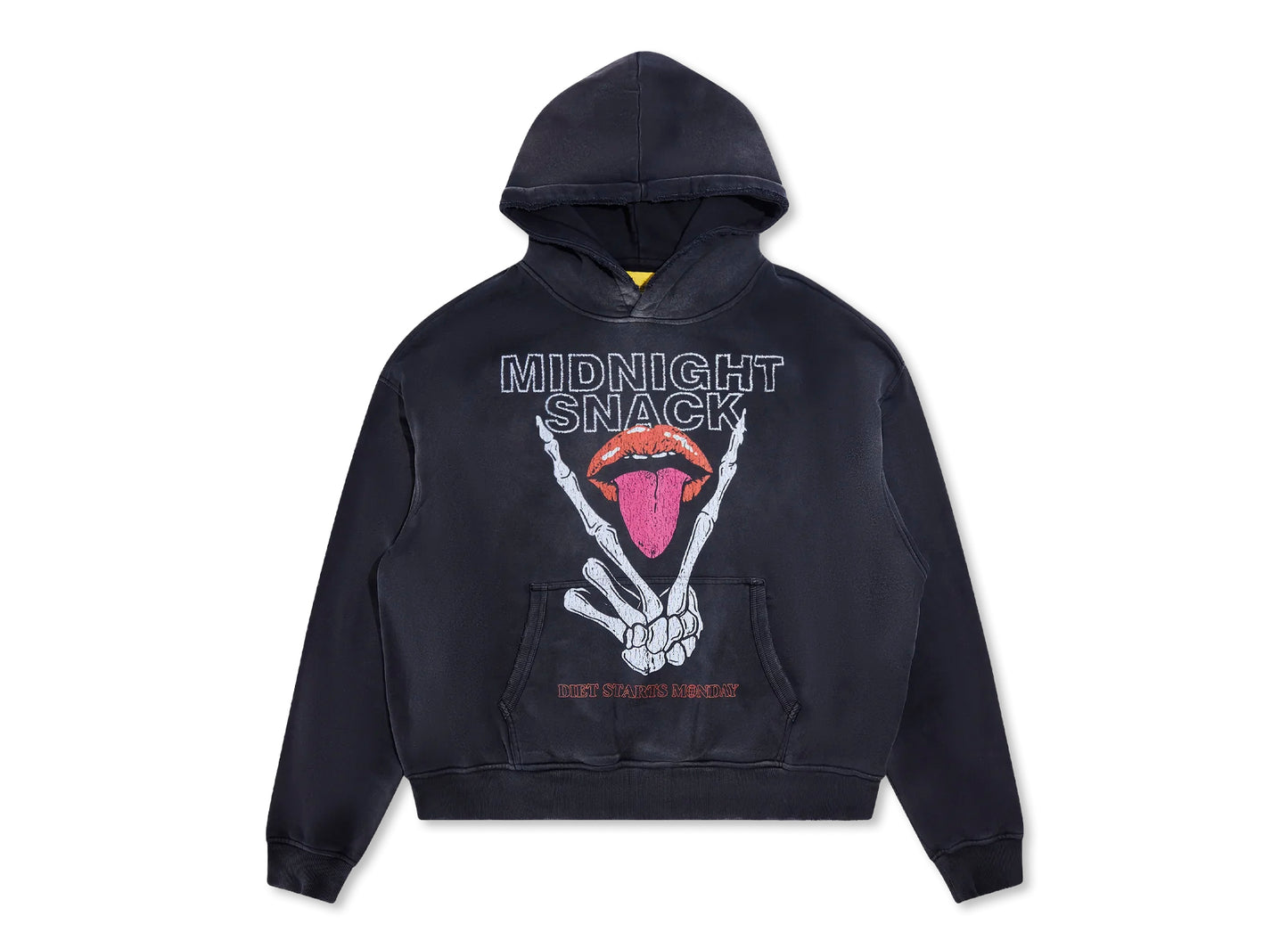 Diet Starts Monday Midnight Snack Hoodie in Vintage Black