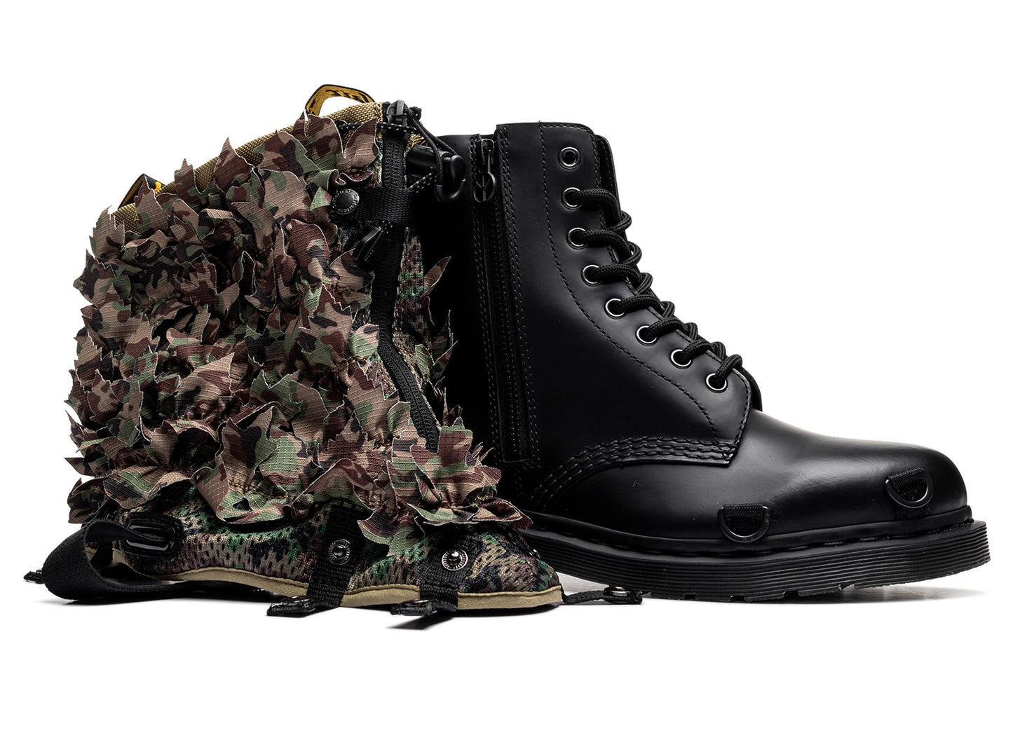 Dr. Martens 1460 Babylon in Black + Camo — view 2