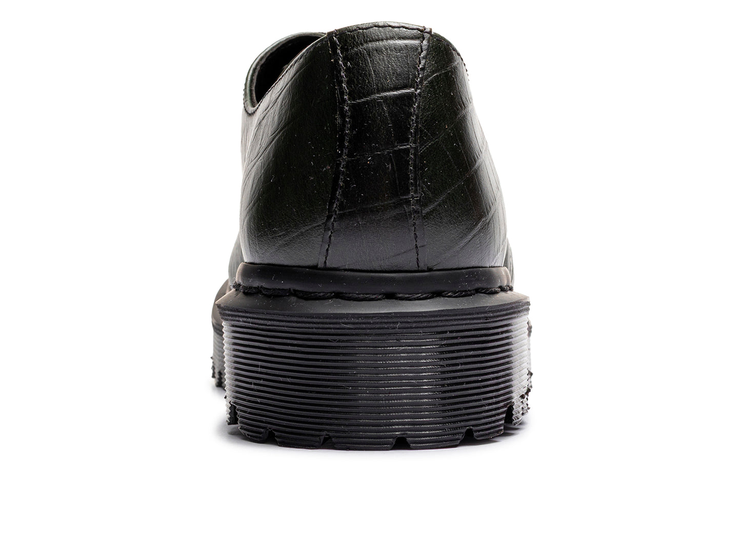 Dr. Martens Crocodile 1461 Bex Steel Toe Leather Shoes in Forest Green - view 3